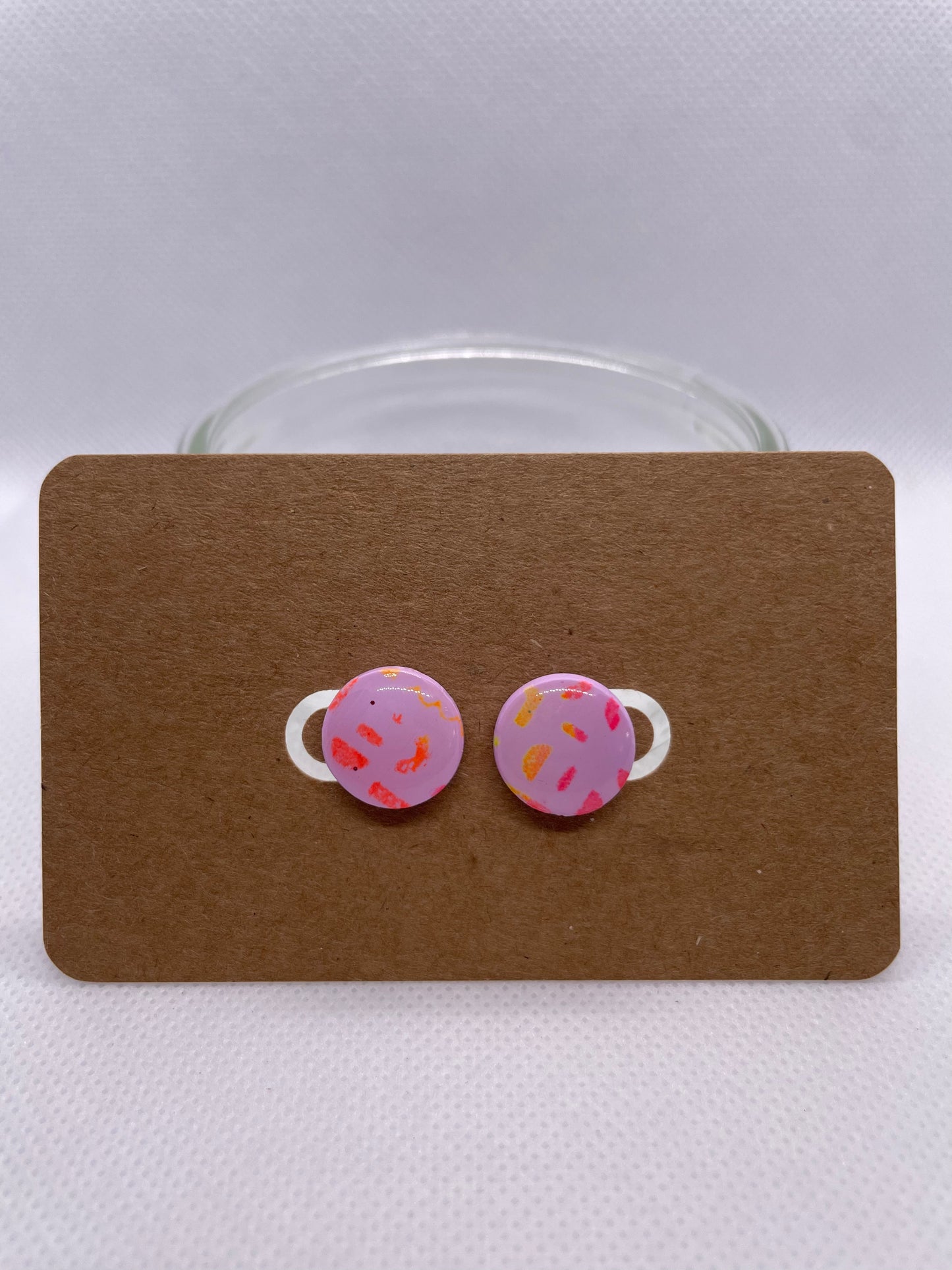 Circle Studs- lavender