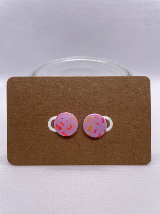 Circle Studs- lavender